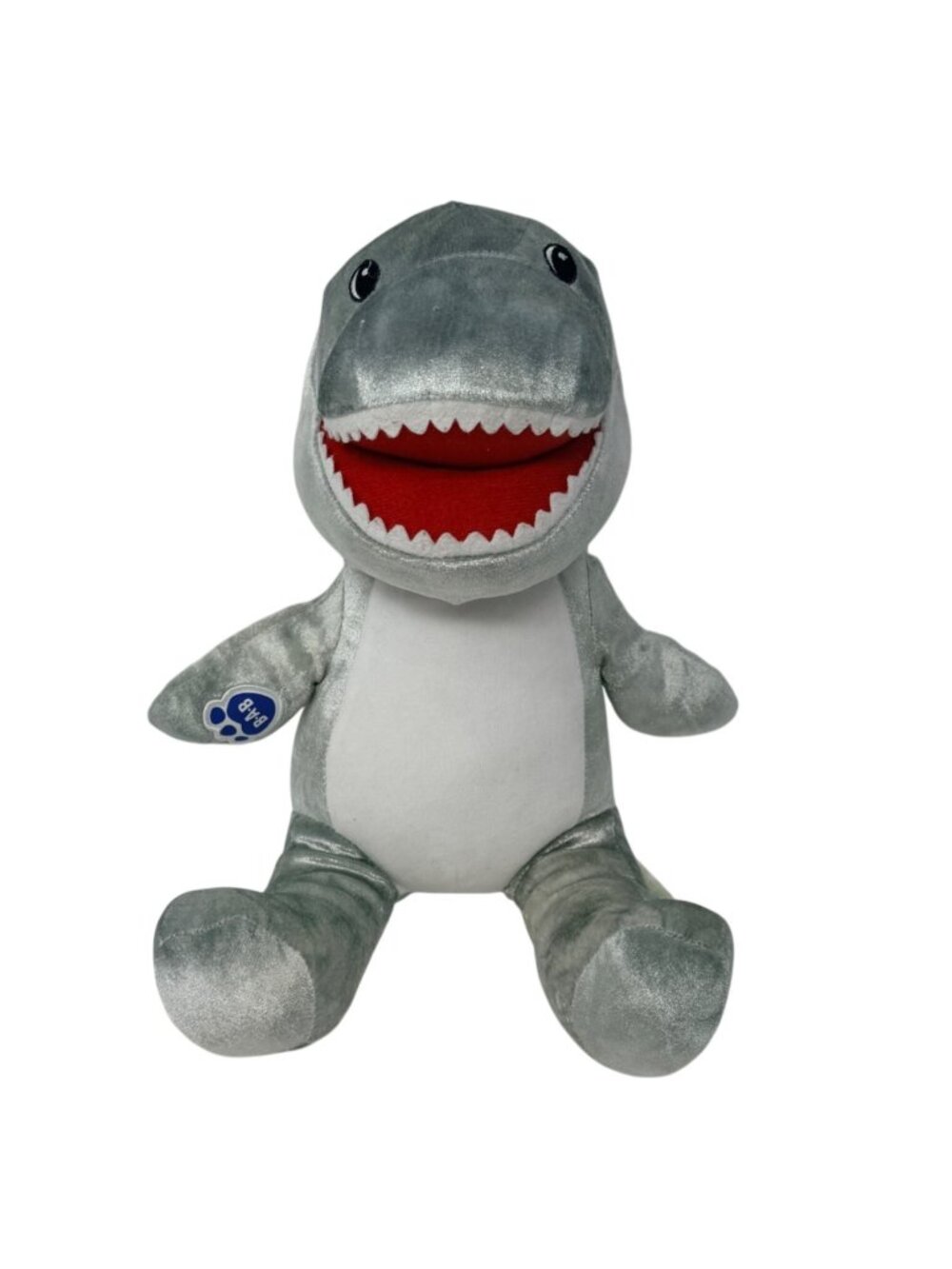 Build A Bear Toothy Shark Plush Retired Gray Great White Stuffed‎ Animal 2000s